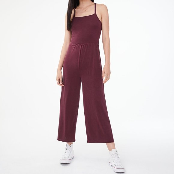 Pants - Soft Strappy Wide-Leg Jumpsuit